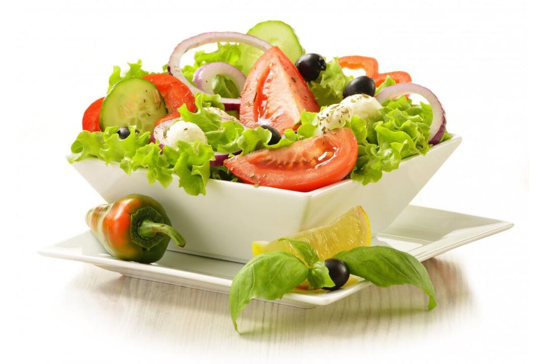 Ķīmiskās diētas dārzeņu dienās var pagatavot gardus salātus