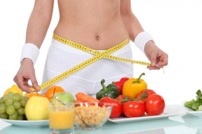 vidukļa mērīšana, vienlaikus zaudējot svaru, ievērojot olbaltumvielu diētu