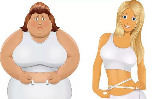pirms un pēc strauja svara zaudēšanas